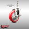 Service Caster 4 Inch 316SS Red Polyurethane Swivel 12mm Threaded Stem Caster with Brake SCC-SS316TS20S414-PPUB-RED-TLB-M1215 - alternate 4